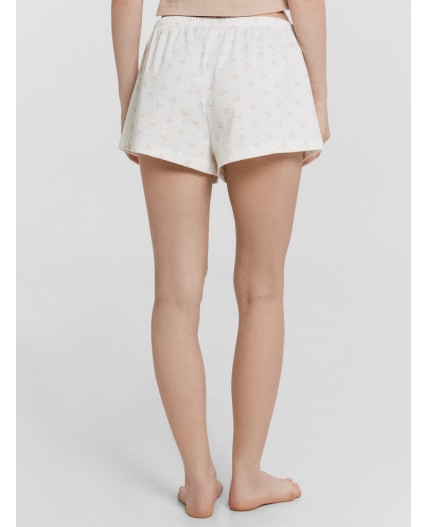 Комплект лунный свет +бантики на молочном