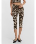 Бриджи бежевый леопард