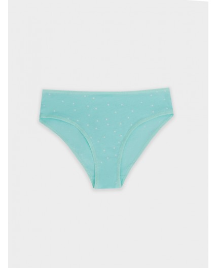 Трусы горох на бирюзе