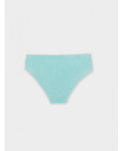 Трусы горох на бирюзе
