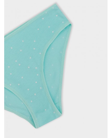 Трусы горох на бирюзе