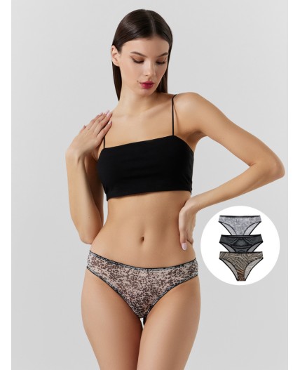 Трусы анималистичный принт на белом