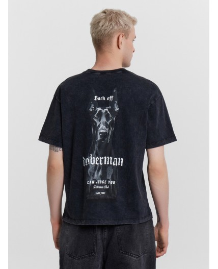 Футболка черный +печать