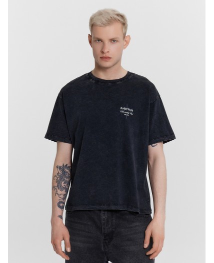 Футболка черный +печать