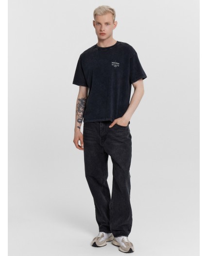 Футболка черный +печать