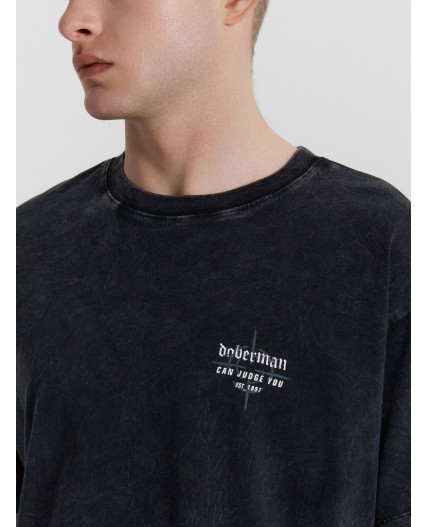 Футболка черный +печать