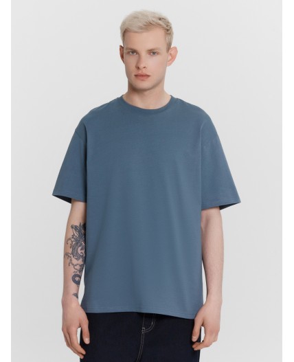 Футболка серый деним