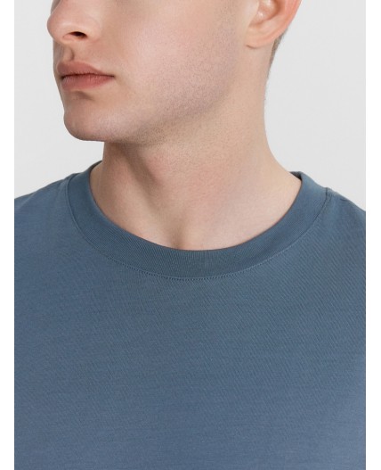 Футболка серый деним