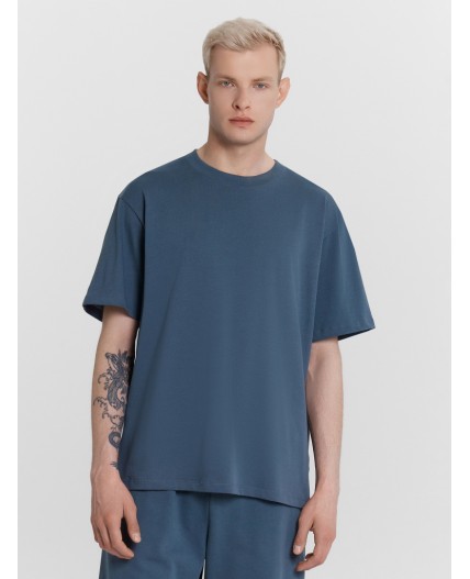 Футболка серый деним