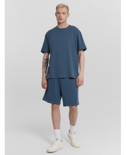 Футболка серый деним