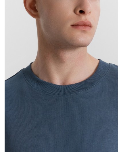 Футболка серый деним