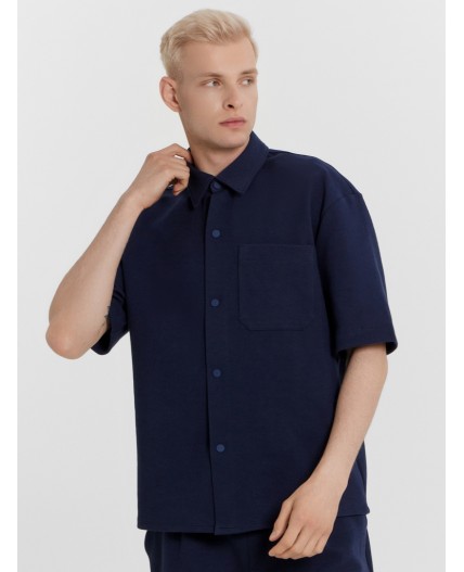 Рубашка глубокий синий