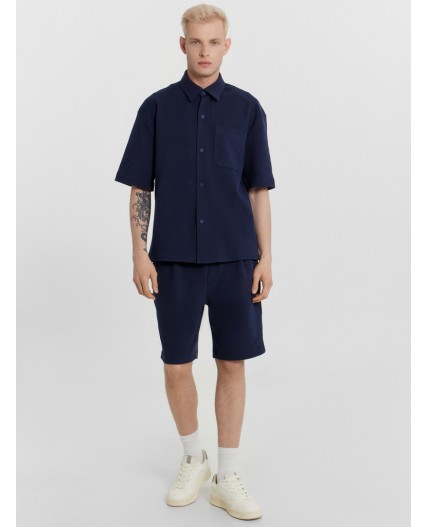 Рубашка глубокий синий