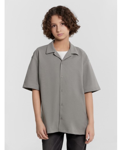 Рубашка серо-бежевый