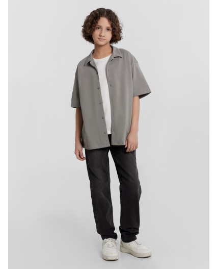 Рубашка серо-бежевый