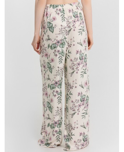 Комплект домашний цветы на св.молочном1