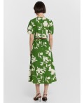 Платье цветы на зеленом