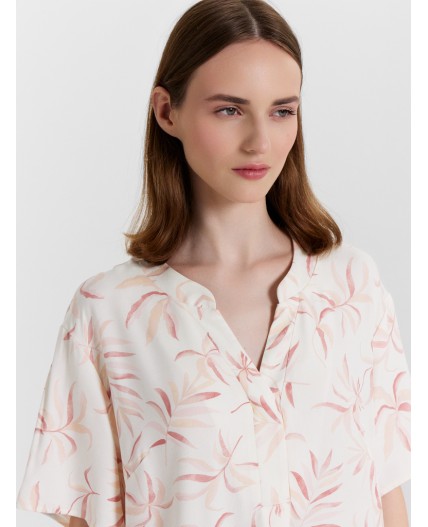 Туника листики на молочном