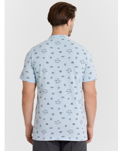 Футболка набивка морская