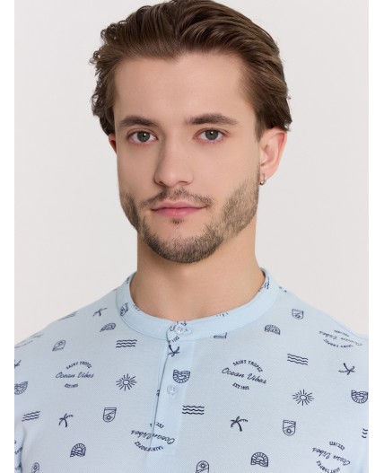 Футболка набивка морская