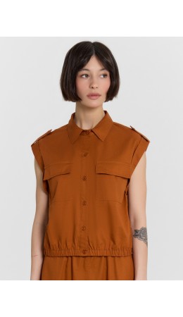 Блузка карамель