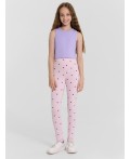 Легинсы сердечки на розовом1
