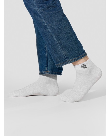 Носки св.серый меланж