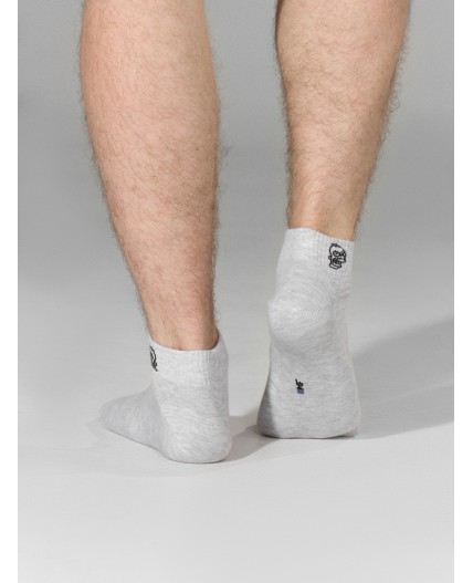 Носки св.серый меланж