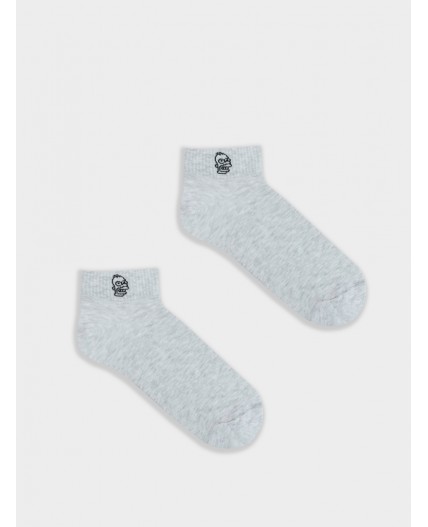 Носки св.серый меланж