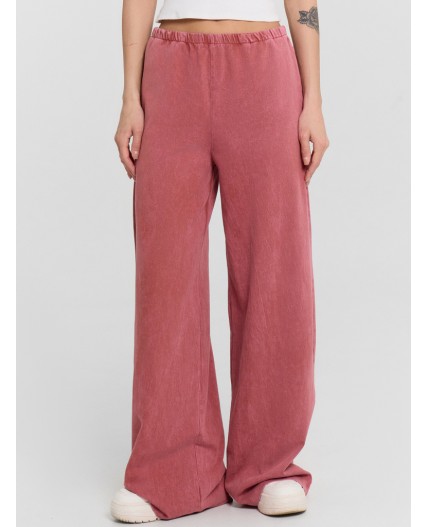 Брюки терракотовый acid wash