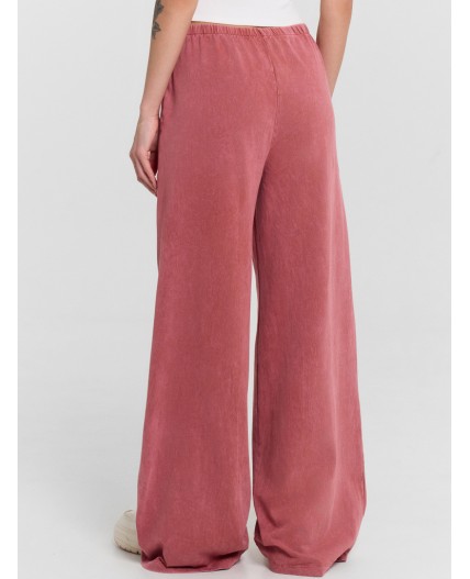 Брюки терракотовый acid wash