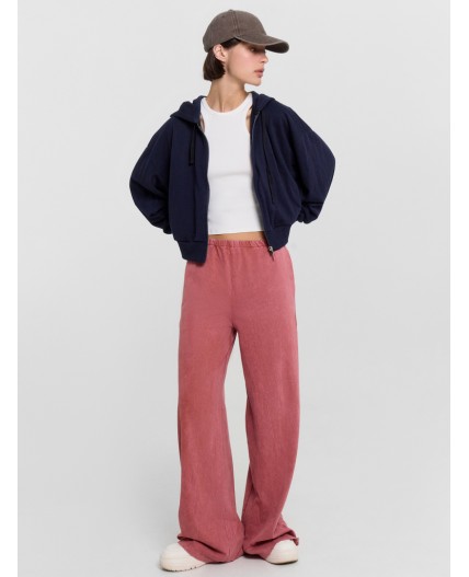 Брюки терракотовый acid wash