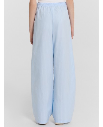 Брюки полоска на голубом