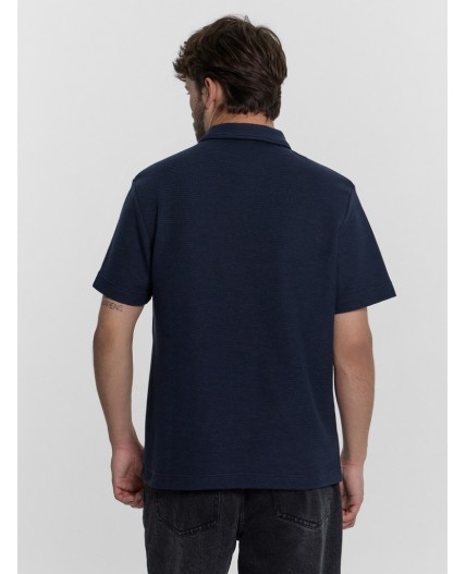 Поло глубокий синий