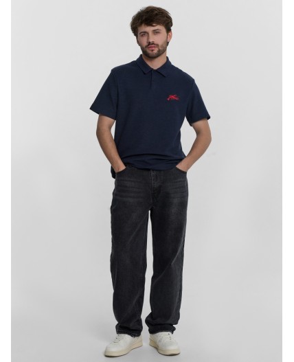 Поло глубокий синий