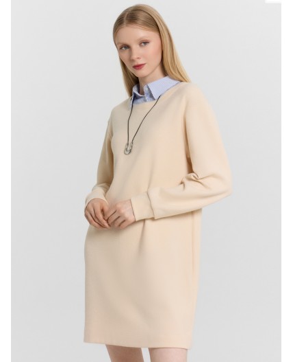 Платье св.бежевый меланж 5120-А