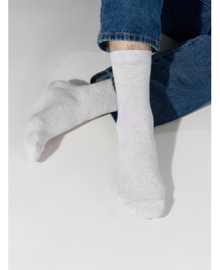 Носки св.серый меланж