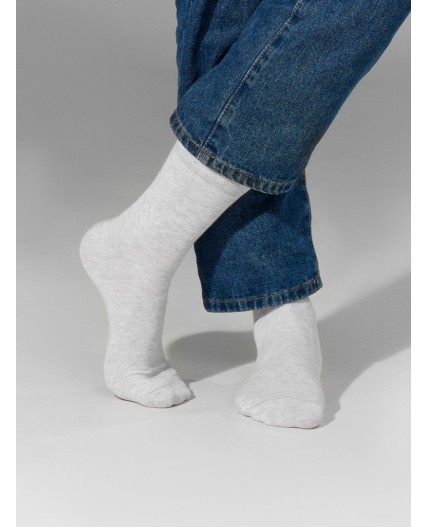 Носки св.серый меланж