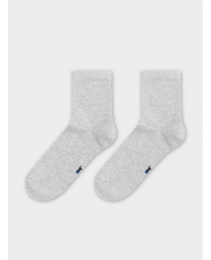 Носки св.серый меланж