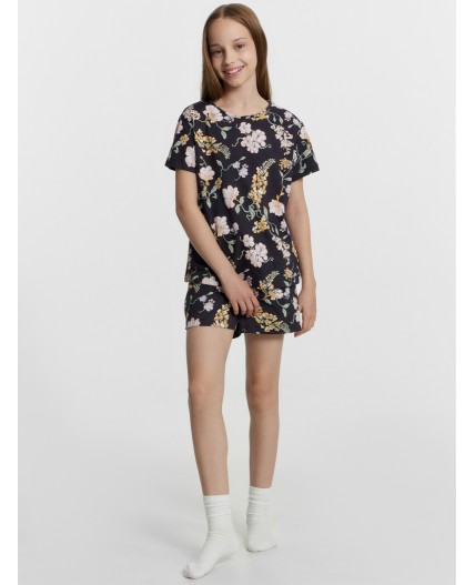 Комплект цветы на графите