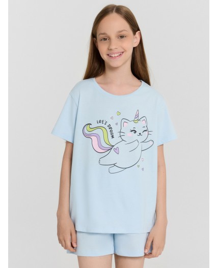 Комплект голубой +печать