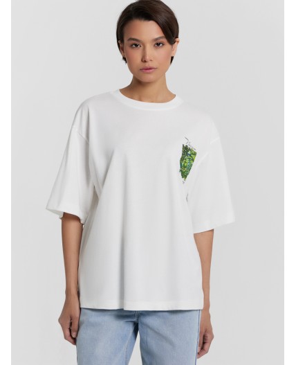 Футболка белый +печать16