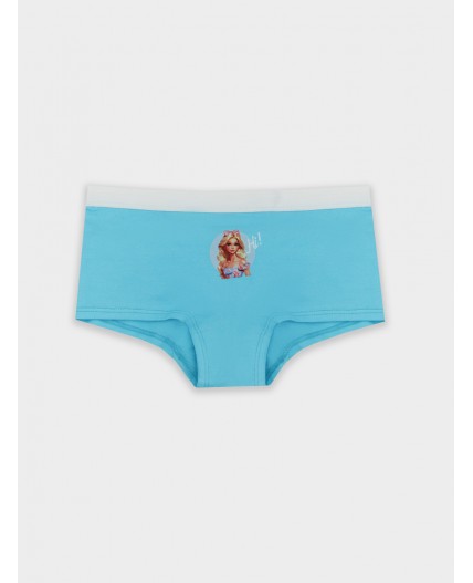 Трусы бирюзовый +печать