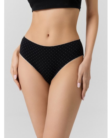Трусы горошки на черном