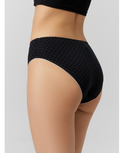 Трусы горошки на черном