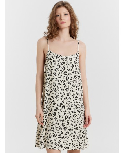 Сарафан листики на молочном