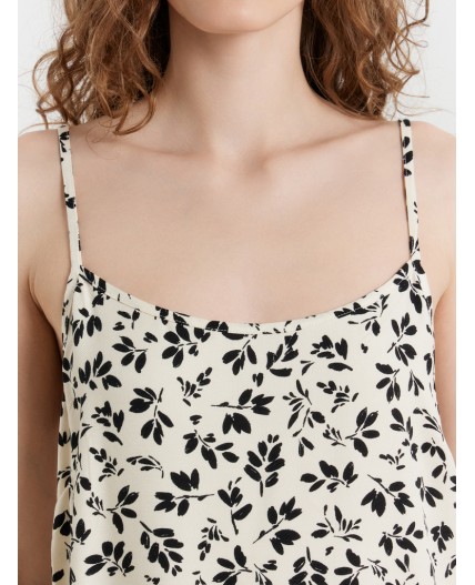 Сарафан листики на молочном