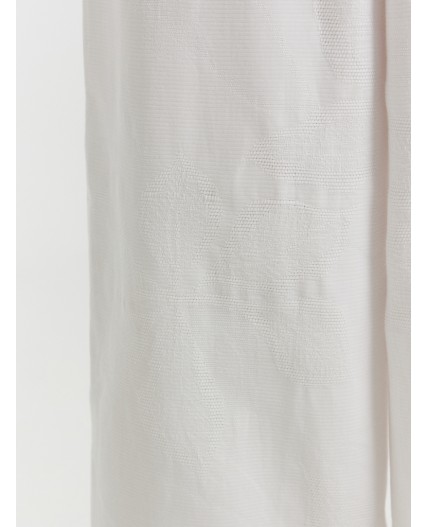 Брюки цветы белые жаккард