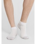 Носки белый /св.серый меланж