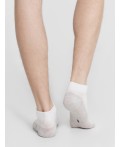 Носки белый /св.серый меланж